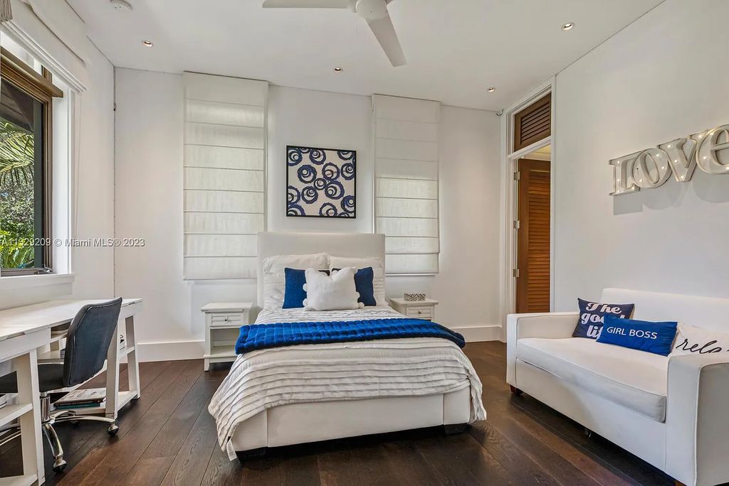8601 Ponce De Leon Road, Miami, Florida, is ideal for family gatherings while providing ample indoor/outdoor spaces for a recreational and relaxing living experience.