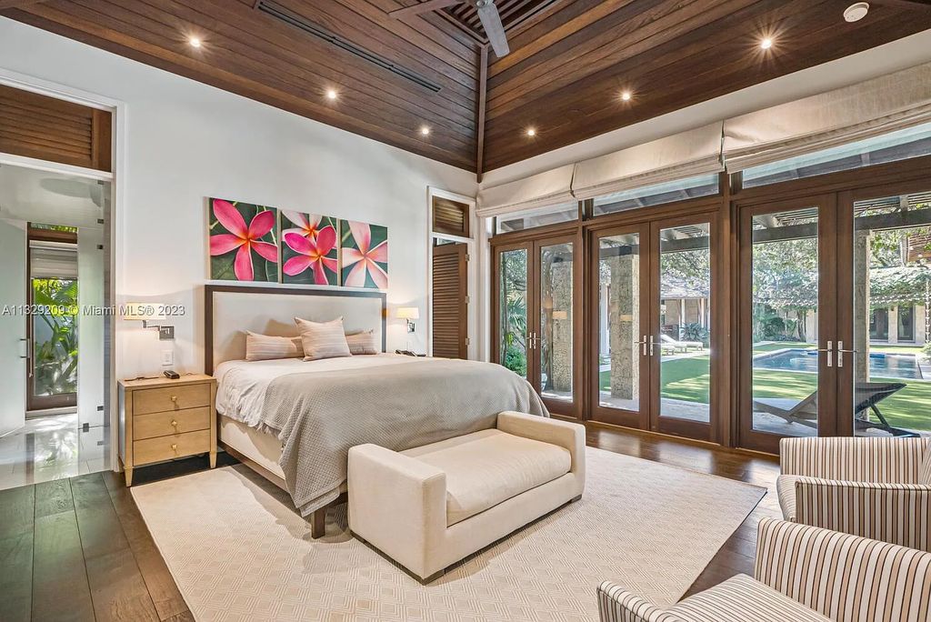 8601 Ponce De Leon Road, Miami, Florida, is ideal for family gatherings while providing ample indoor/outdoor spaces for a recreational and relaxing living experience.
