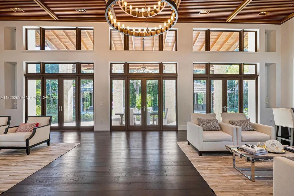 8601 Ponce De Leon Road, Miami, Florida, is ideal for family gatherings while providing ample indoor/outdoor spaces for a recreational and relaxing living experience.