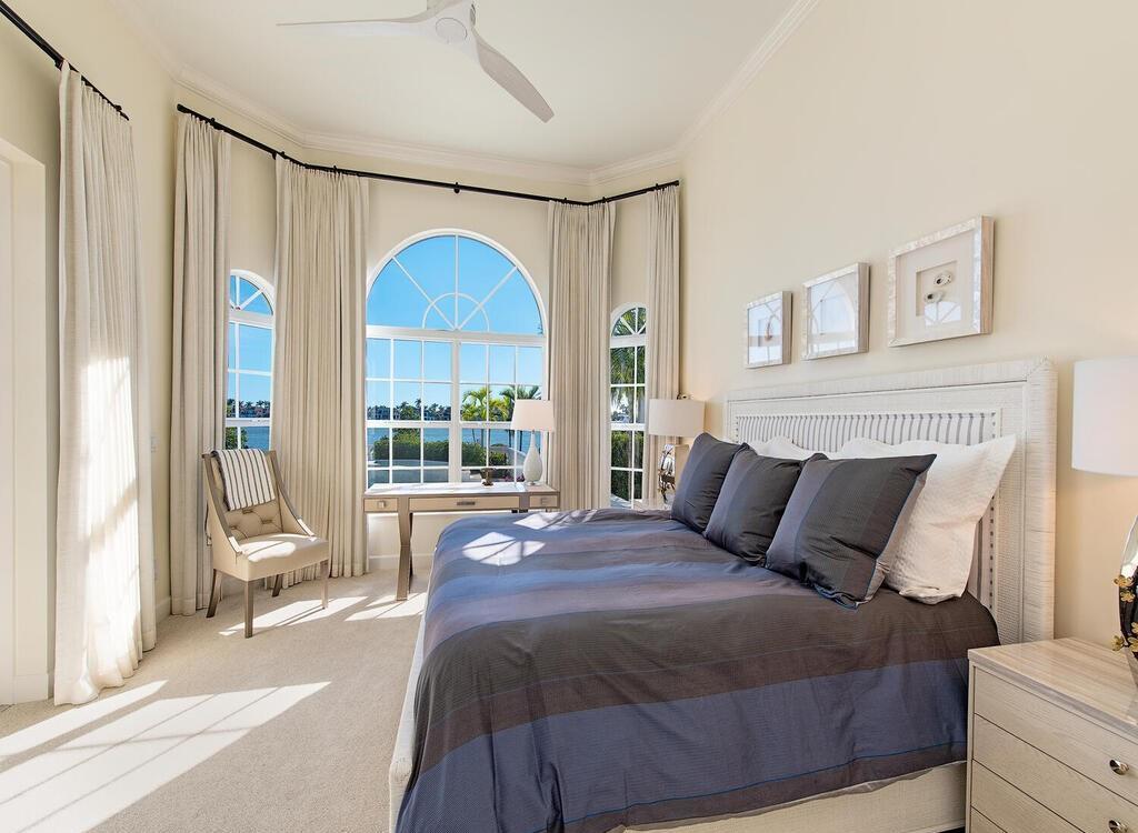 1947 8th Street South, Naples, Florida is spectacular residence on a unique location in the heart of Downtown capturing unparalleled views down Naples Bay towards Gordons Pass.