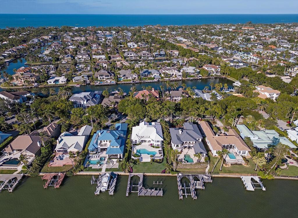 1947 8th Street South, Naples, Florida is spectacular residence on a unique location in the heart of Downtown capturing unparalleled views down Naples Bay towards Gordons Pass.