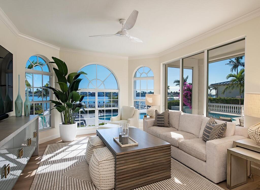 1947 8th Street South, Naples, Florida is spectacular residence on a unique location in the heart of Downtown capturing unparalleled views down Naples Bay towards Gordons Pass.