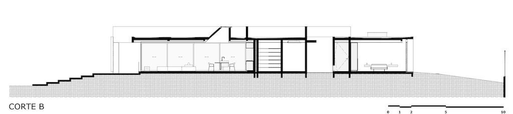 Galeria House with impressive white facade in Brazil by BLOCO Arquitetos 23