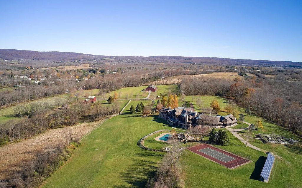 The Estate in Milford is strategically perched on the land- optimizing the breathtaking valley views, serene mountain ridge, and awe-inspiring sunsets, now available for sale. This home located at 191 Miller Park Rd, Milford, New Jersey
