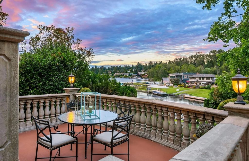The Estate in Hunts Point was designed with rooms to be enjoyed by incorporating classic finishes and custom detailing throughout, now available for sale. This home located at 3210 Hunts Point Road, Hunts Point, Washington