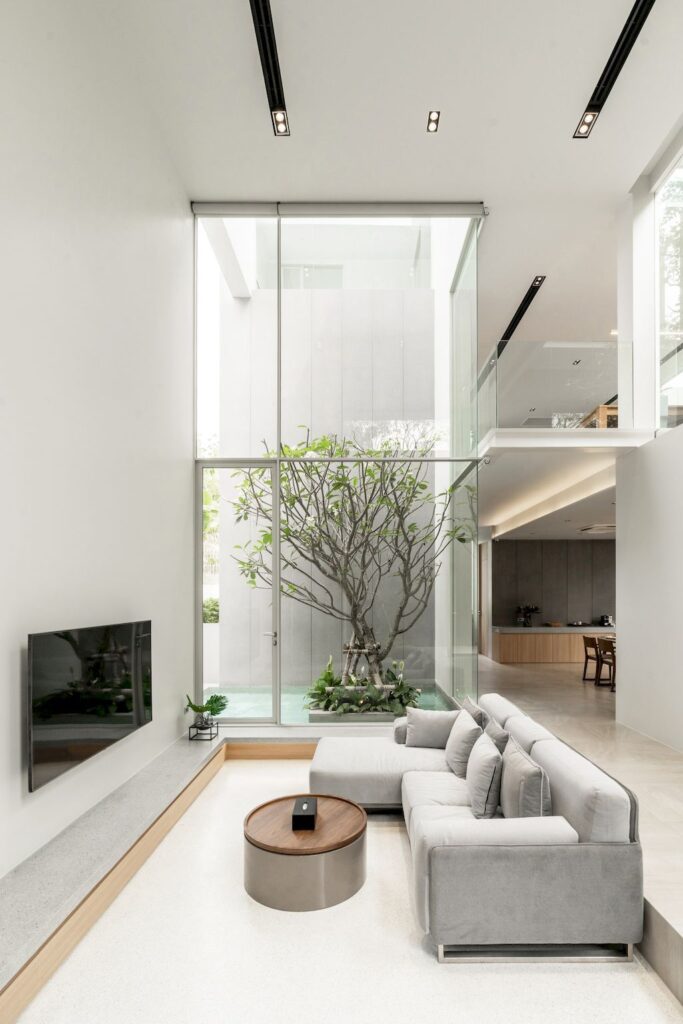 Mit Chit House with Pleasing Modern Exterior by Looklen Architects 3