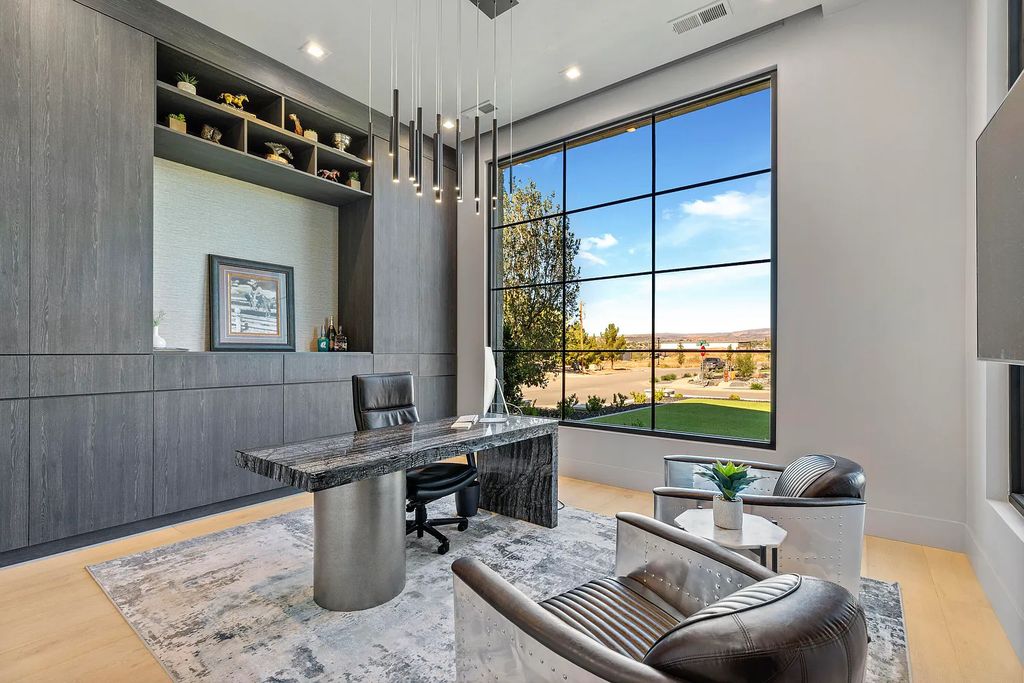 2594 East 1170 South, Saint George, Utah is an entertainers dream in Reserve at River Hollow with various amenities without the work including salt-water pool, 10x10 spa, built in BBQ, sports court and shuffleboard.