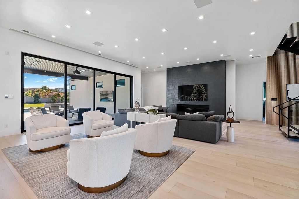 2594 East 1170 South, Saint George, Utah is an entertainers dream in Reserve at River Hollow with various amenities without the work including salt-water pool, 10x10 spa, built in BBQ, sports court and shuffleboard.