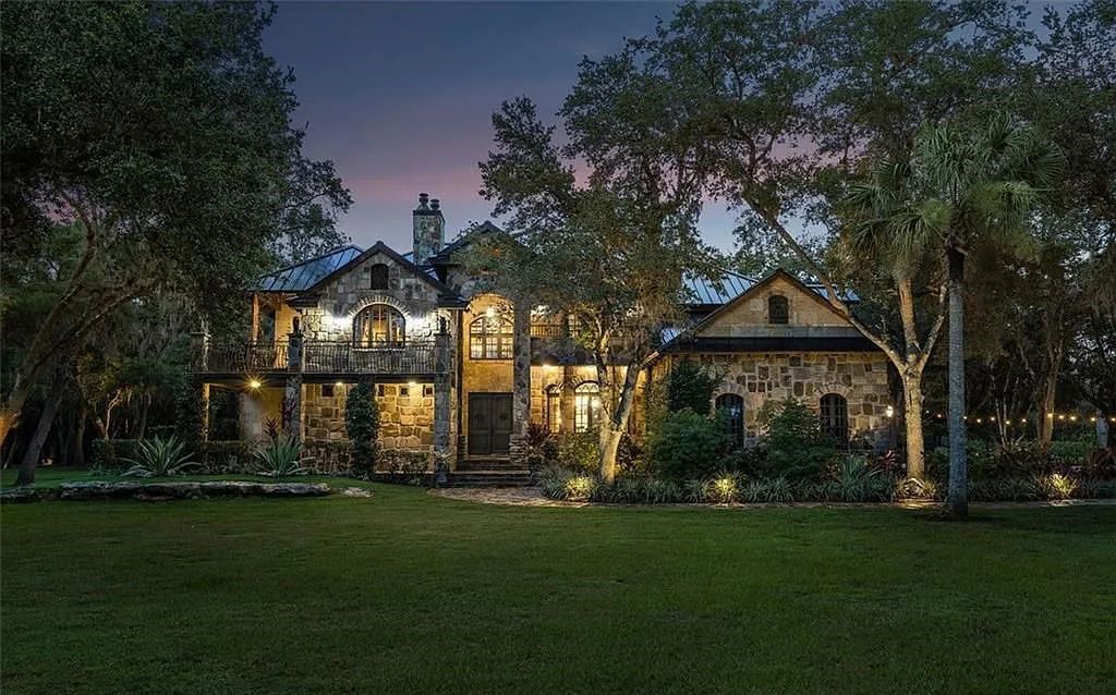 4560 S 25th Street, Fort Pierce, Florida, built on 20 acres in St Lucie County. The estate is being sold furnished and impact windows, gas powered appliance including the stove, dryers, pool heater, bbq grill, and both fireplaces.