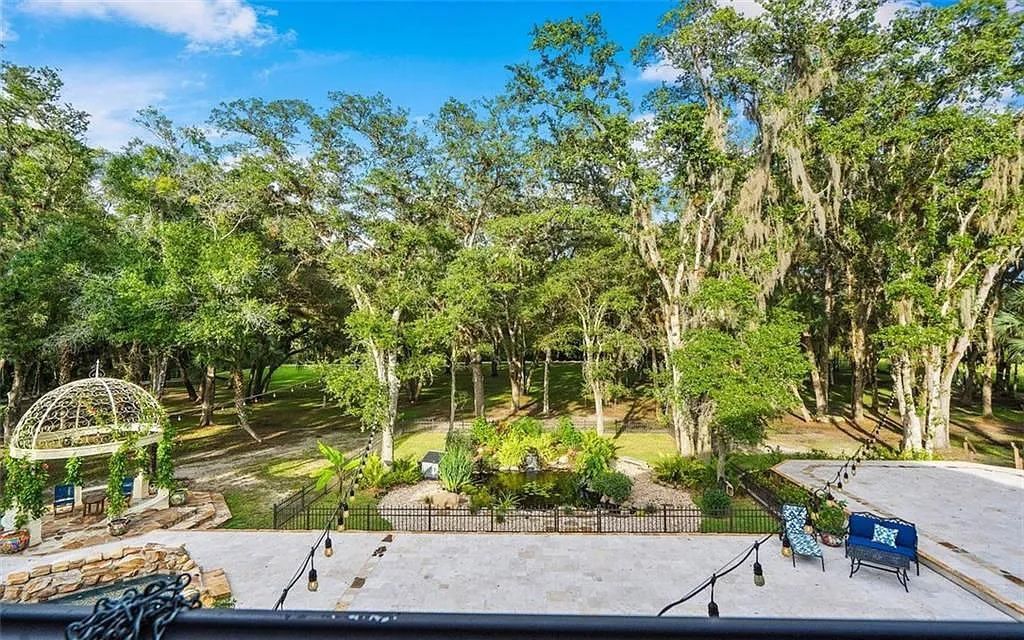 4560 S 25th Street, Fort Pierce, Florida, built on 20 acres in St Lucie County. The estate is being sold furnished and impact windows, gas powered appliance including the stove, dryers, pool heater, bbq grill, and both fireplaces.