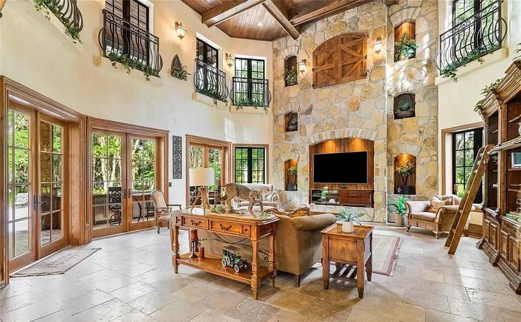 4560 S 25th Street, Fort Pierce, Florida, built on 20 acres in St Lucie County. The estate is being sold furnished and impact windows, gas powered appliance including the stove, dryers, pool heater, bbq grill, and both fireplaces.
