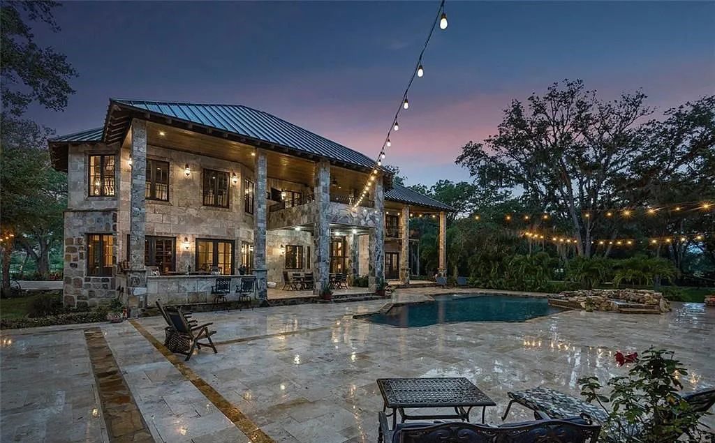 4560 S 25th Street, Fort Pierce, Florida, built on 20 acres in St Lucie County. The estate is being sold furnished and impact windows, gas powered appliance including the stove, dryers, pool heater, bbq grill, and both fireplaces.
