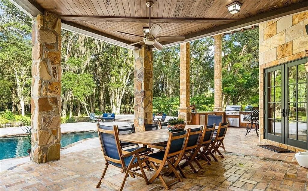 4560 S 25th Street, Fort Pierce, Florida, built on 20 acres in St Lucie County. The estate is being sold furnished and impact windows, gas powered appliance including the stove, dryers, pool heater, bbq grill, and both fireplaces.