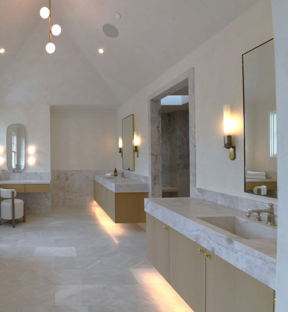 One of A Kind Brand New Home Displays A Masterful Fusion of High Quality Materials and Unparalleled Finishes in Pacific Palisades Asking for 24M 14