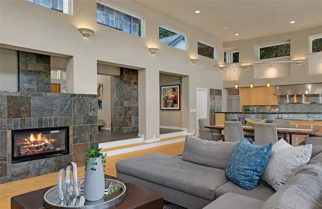 The House in Sammamish is a luxurious home with grand open concept living spaces, now available for sale. This home located at 2821 226th Avenue SE, Sammamish, Washington