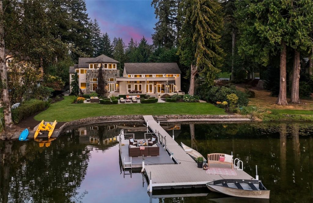 The House in Sammamish is a luxurious home with grand open concept living spaces, now available for sale. This home located at 2821 226th Avenue SE, Sammamish, Washington
