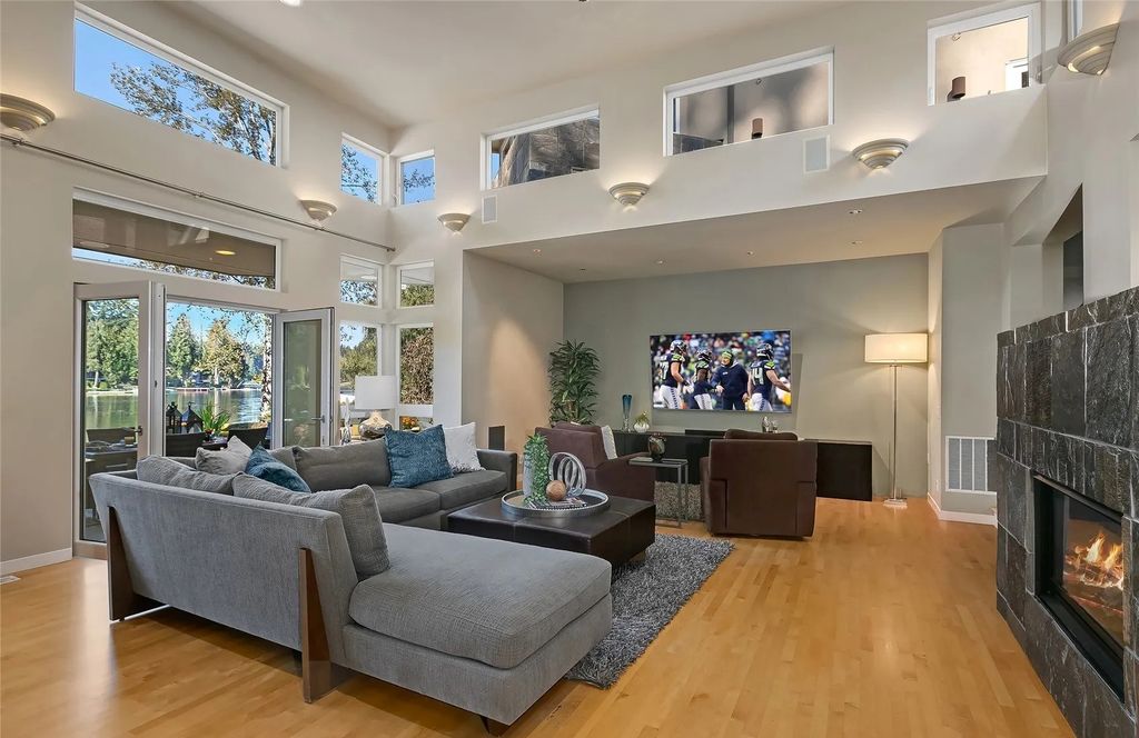 The House in Sammamish is a luxurious home with grand open concept living spaces, now available for sale. This home located at 2821 226th Avenue SE, Sammamish, Washington