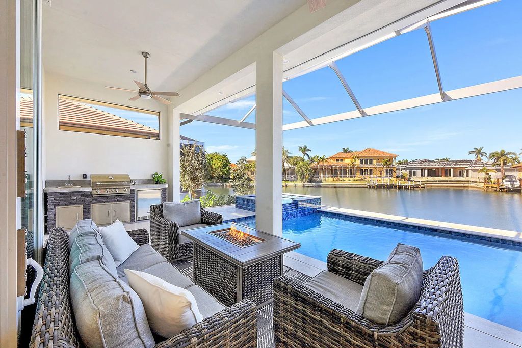 1964 San Marco Road, Marco Island, Florida is a stunning brand-new custom-built luxury coastal-contemporary residence tastefully decorated with high quality furnishings, ultra-custom features with high-end finishes and upgrades.