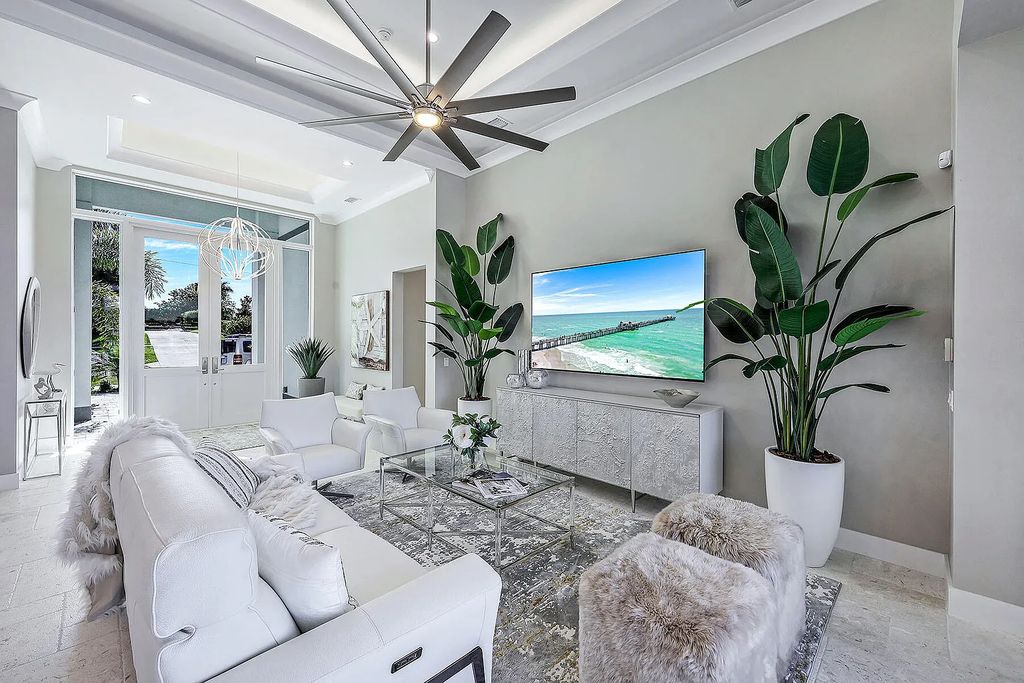 1964 San Marco Road, Marco Island, Florida is a stunning brand-new custom-built luxury coastal-contemporary residence tastefully decorated with high quality furnishings, ultra-custom features with high-end finishes and upgrades.