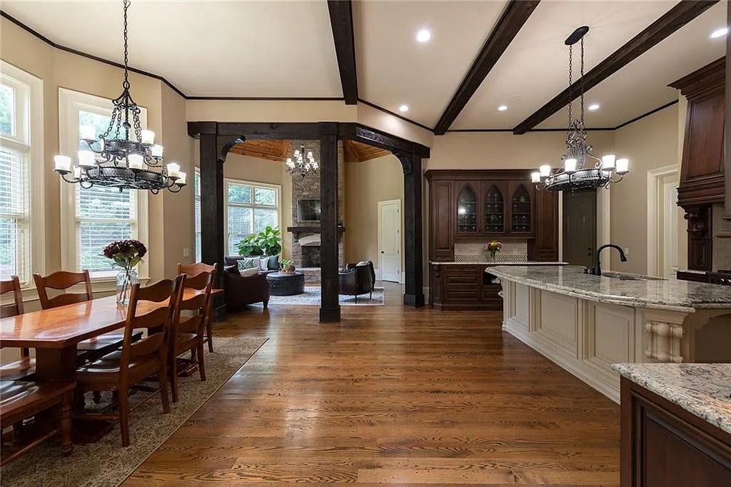 The Estate in Sandy Springs is a luxurious home having a great open floor plan layout of space now available for sale. This home located at 195 Saint Nicholas Cir, Sandy Springs, Georgia; offering 06 bedrooms and 08 bathrooms with 7,799 square feet of living spaces. 