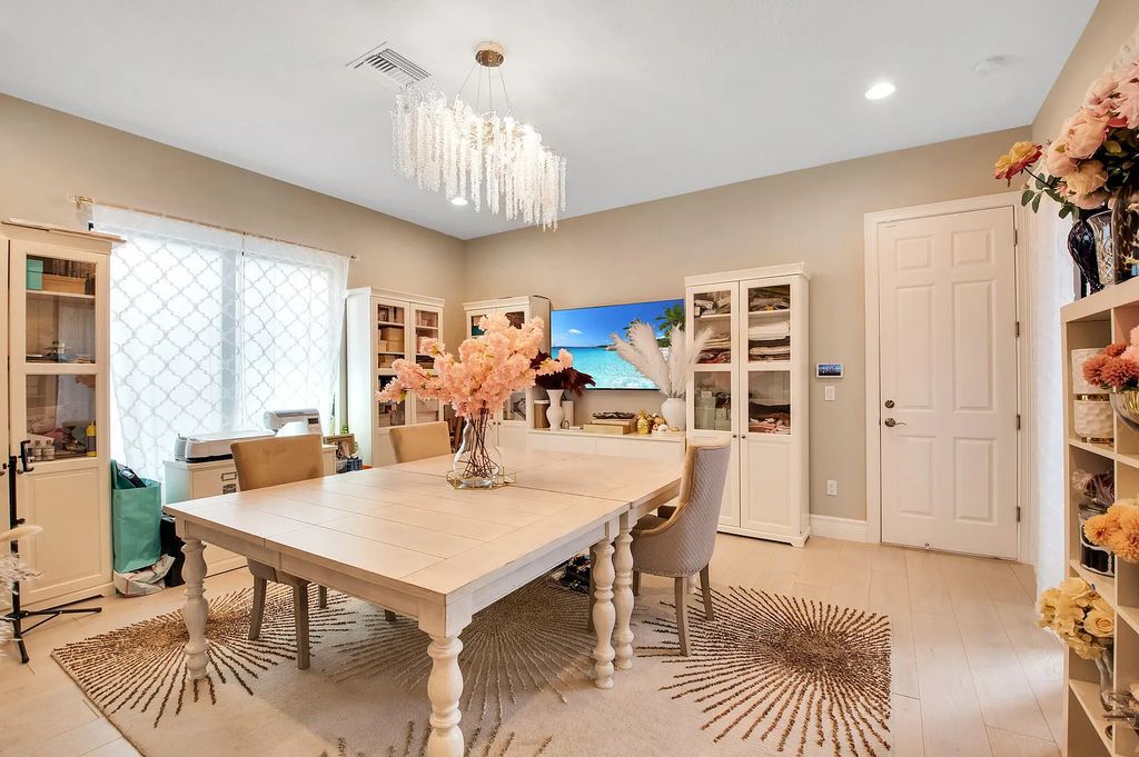 9016 Chauvet Way, Boca Raton, Florida, is built in the highly desired community of Boca Bridges and has more than 5000 square feet. This home is beautifully appointed with custom window treatments, stunning chandeliers, high-end furnishings and glamorous decor throughout.
