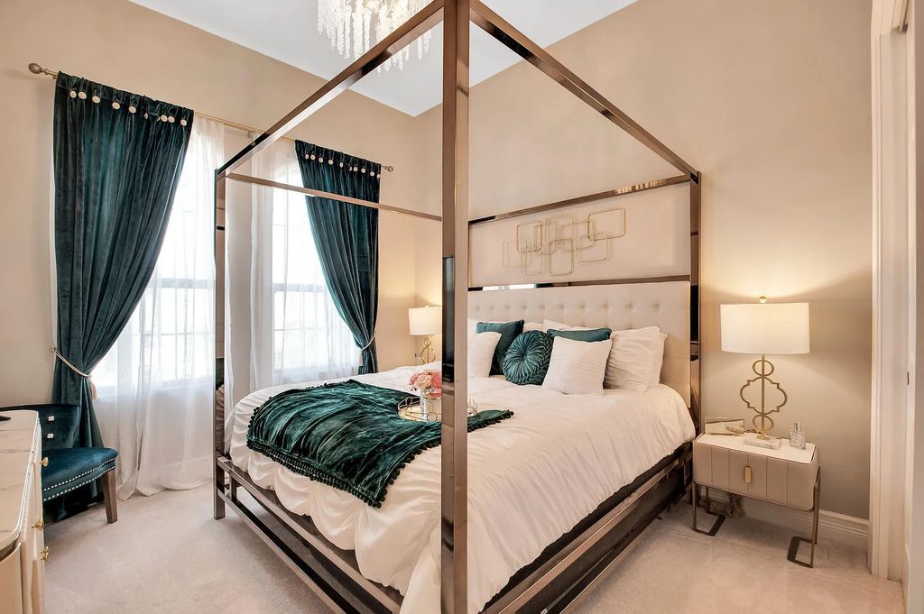 9016 Chauvet Way, Boca Raton, Florida, is built in the highly desired community of Boca Bridges and has more than 5000 square feet. This home is beautifully appointed with custom window treatments, stunning chandeliers, high-end furnishings and glamorous decor throughout.