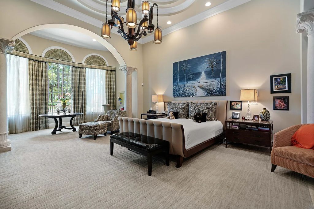 11736 Valeros Court, Palm Beach Gardens, Florida is a special residence in the exclusive Old Palm Golf Club with an amazing array of luxury amenities and design details, amenities include concrete block construction, impact windows and doors, brand new roof, whole home generator, elevator, 5 car garages.