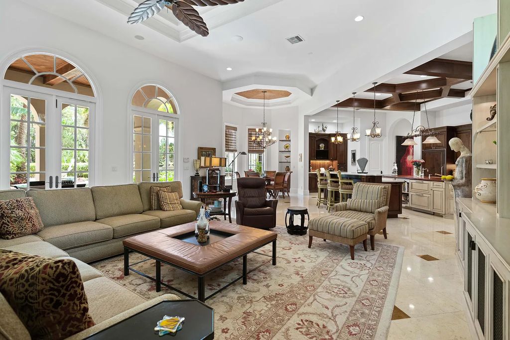 11736 Valeros Court, Palm Beach Gardens, Florida is a special residence in the exclusive Old Palm Golf Club with an amazing array of luxury amenities and design details, amenities include concrete block construction, impact windows and doors, brand new roof, whole home generator, elevator, 5 car garages.
