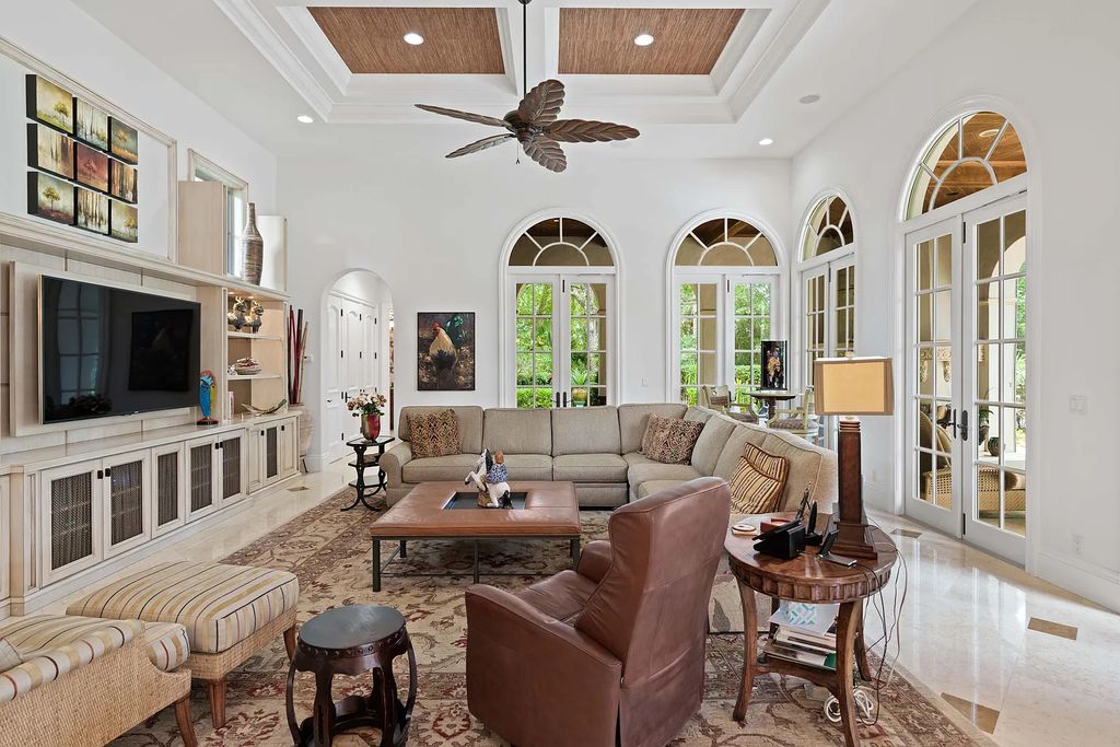 11736 Valeros Court, Palm Beach Gardens, Florida is a special residence in the exclusive Old Palm Golf Club with an amazing array of luxury amenities and design details, amenities include concrete block construction, impact windows and doors, brand new roof, whole home generator, elevator, 5 car garages.