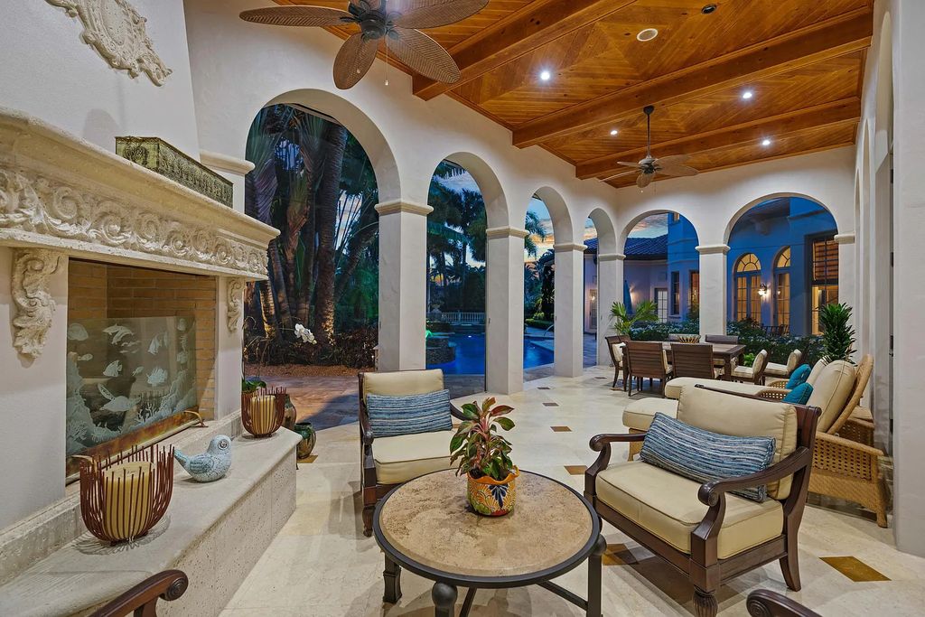 11736 Valeros Court, Palm Beach Gardens, Florida is a special residence in the exclusive Old Palm Golf Club with an amazing array of luxury amenities and design details, amenities include concrete block construction, impact windows and doors, brand new roof, whole home generator, elevator, 5 car garages.