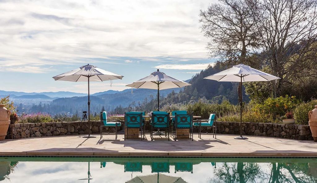 2900 Spring Mountain Road, Saint Helena, California is a vineyard estate sits atop the illustrious Spring Mountain, overlooking Napa Valley, featuring a total of six, double planted acres of meticulously tended wines. 