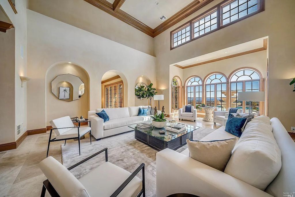 2900 Spring Mountain Road, Saint Helena, California is a vineyard estate sits atop the illustrious Spring Mountain, overlooking Napa Valley, featuring a total of six, double planted acres of meticulously tended wines. 