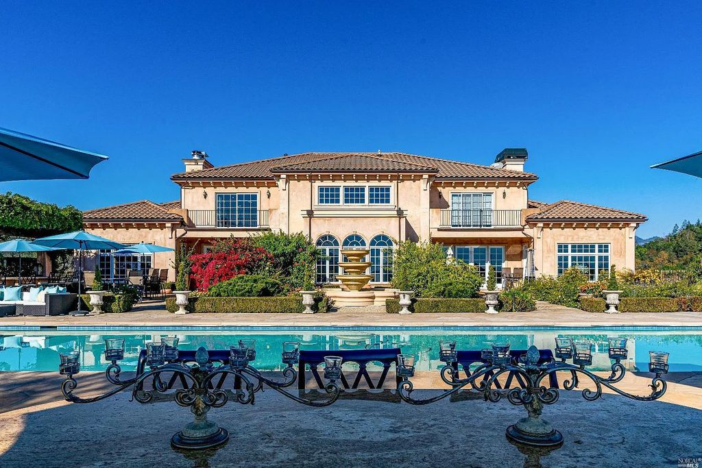 2900 Spring Mountain Road, Saint Helena, California is a vineyard estate sits atop the illustrious Spring Mountain, overlooking Napa Valley, featuring a total of six, double planted acres of meticulously tended wines. 