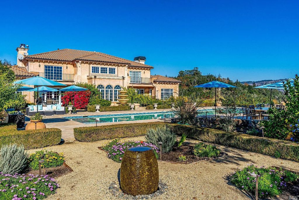 2900 Spring Mountain Road, Saint Helena, California is a vineyard estate sits atop the illustrious Spring Mountain, overlooking Napa Valley, featuring a total of six, double planted acres of meticulously tended wines. 