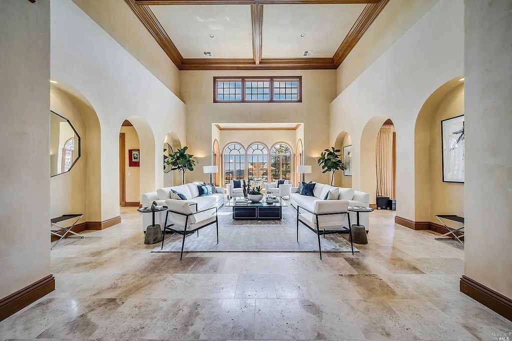 2900 Spring Mountain Road, Saint Helena, California is a vineyard estate sits atop the illustrious Spring Mountain, overlooking Napa Valley, featuring a total of six, double planted acres of meticulously tended wines. 