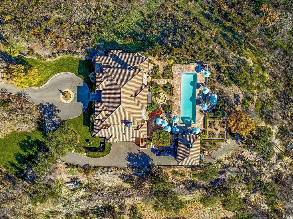 2900 Spring Mountain Road, Saint Helena, California is a vineyard estate sits atop the illustrious Spring Mountain, overlooking Napa Valley, featuring a total of six, double planted acres of meticulously tended wines. 