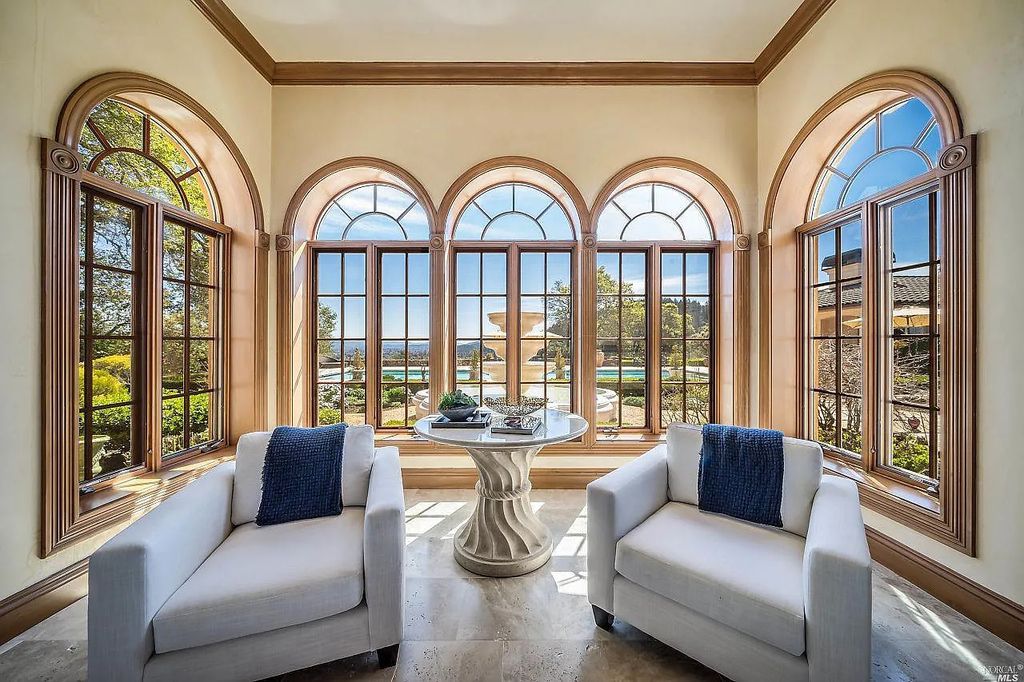 2900 Spring Mountain Road, Saint Helena, California is a vineyard estate sits atop the illustrious Spring Mountain, overlooking Napa Valley, featuring a total of six, double planted acres of meticulously tended wines. 