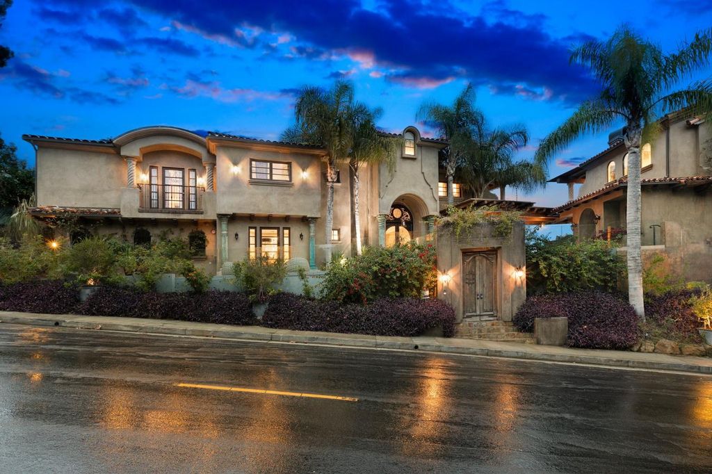 16479 Royal Hills Drive, Encino, California is a true private compound features a stunning main house, luxurious detached guest house, expansive resort type backyard and a unique art inspired swimmers infinity pool and spa that forge an effortless connection with jaw-dropping views.