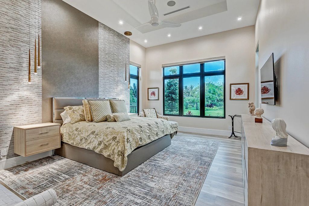 5812 Lady Luck Road, Palm Beach Gardens, Florida, is the finest modern new construction that is available in Steeplechase, one of the most desirable neighborhoods. This wonderful home in South Florida features the crispest modern interior and modern technology, such as the solar roof and Icynene foam insulation.
