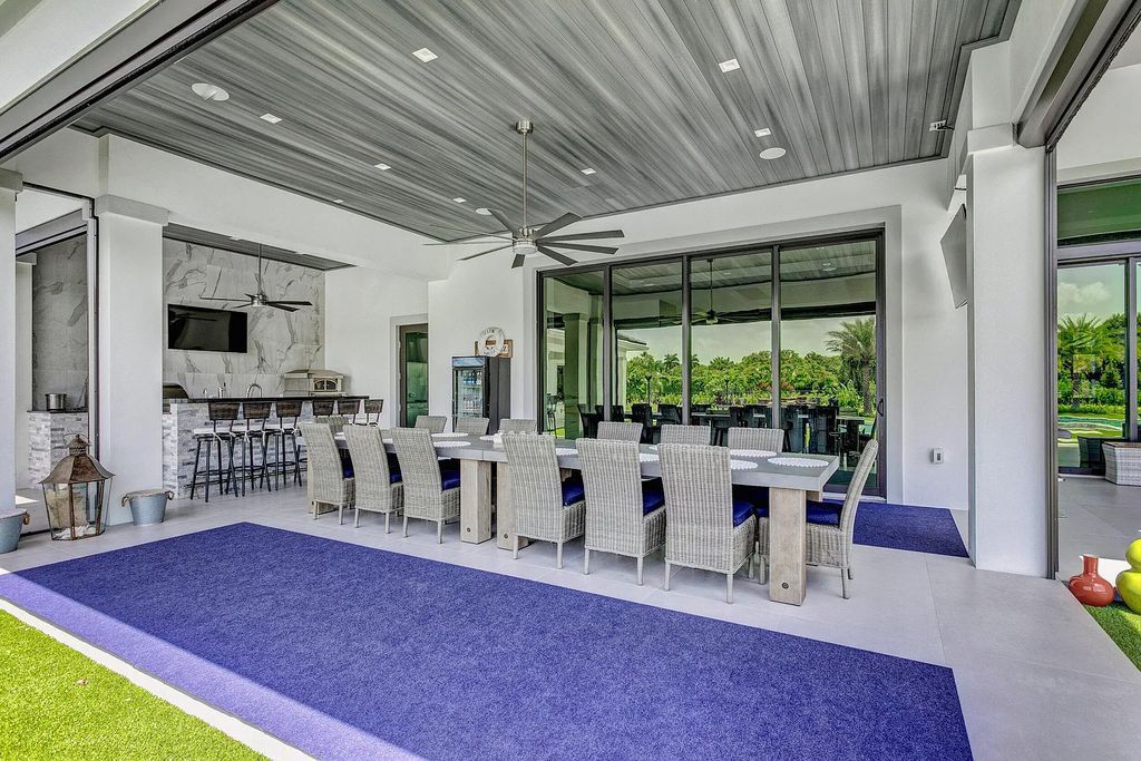 5812 Lady Luck Road, Palm Beach Gardens, Florida, is the finest modern new construction that is available in Steeplechase, one of the most desirable neighborhoods. This wonderful home in South Florida features the crispest modern interior and modern technology, such as the solar roof and Icynene foam insulation.