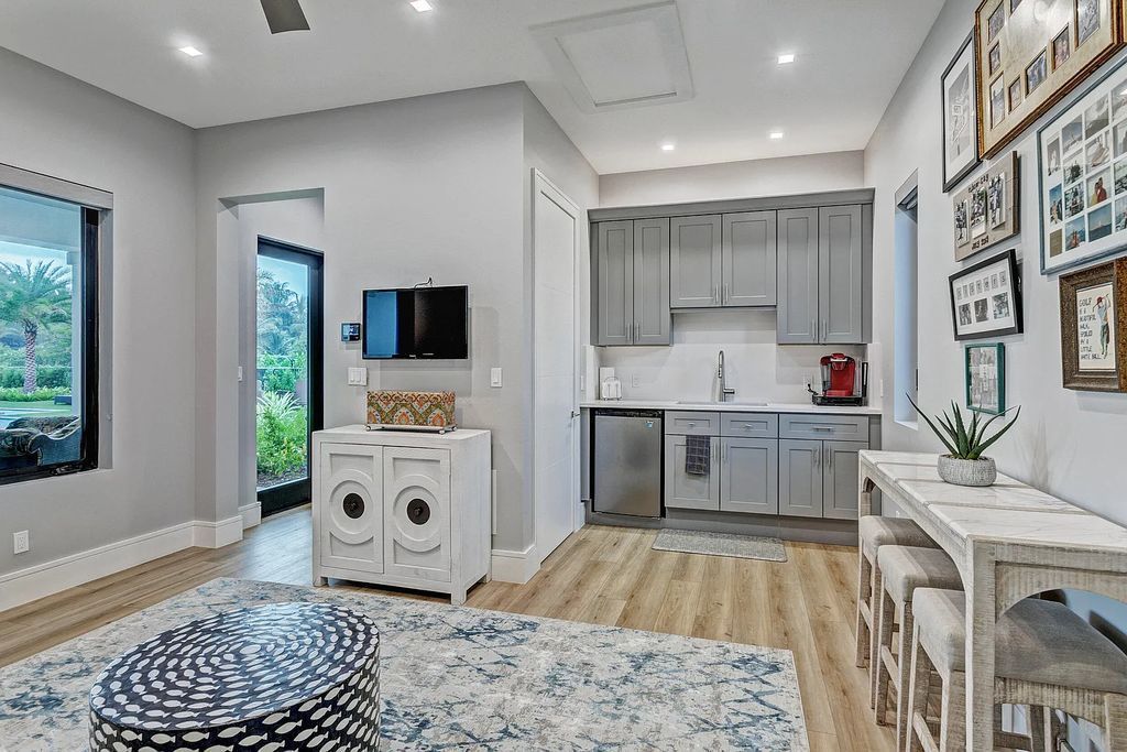 5812 Lady Luck Road, Palm Beach Gardens, Florida, is the finest modern new construction that is available in Steeplechase, one of the most desirable neighborhoods. This wonderful home in South Florida features the crispest modern interior and modern technology, such as the solar roof and Icynene foam insulation.