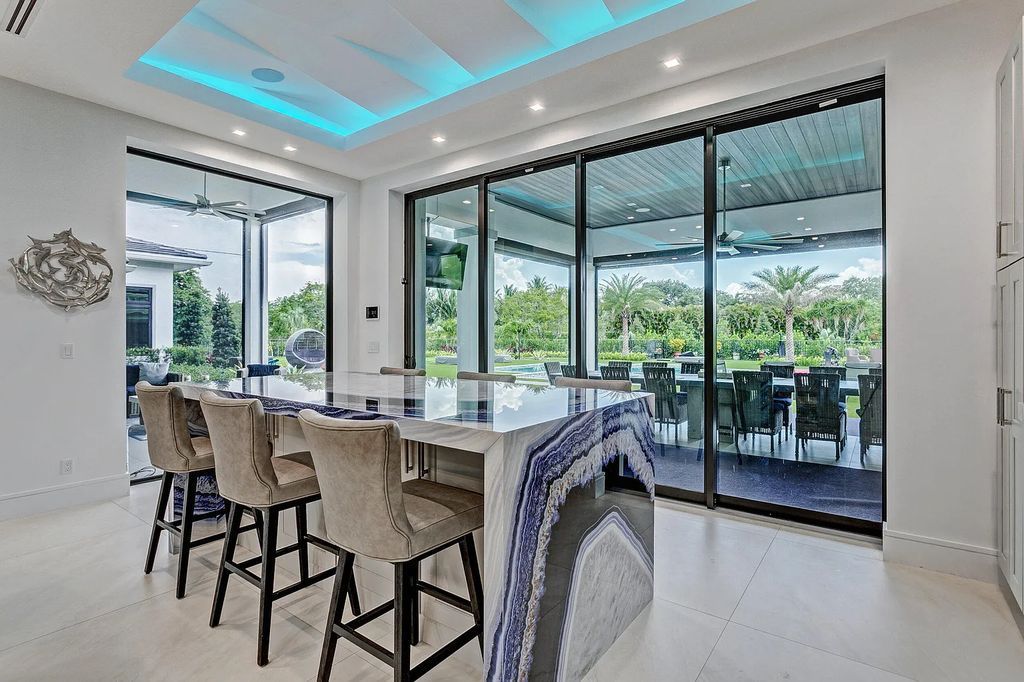 5812 Lady Luck Road, Palm Beach Gardens, Florida, is the finest modern new construction that is available in Steeplechase, one of the most desirable neighborhoods. This wonderful home in South Florida features the crispest modern interior and modern technology, such as the solar roof and Icynene foam insulation.
