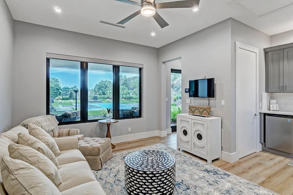 5812 Lady Luck Road, Palm Beach Gardens, Florida, is the finest modern new construction that is available in Steeplechase, one of the most desirable neighborhoods. This wonderful home in South Florida features the crispest modern interior and modern technology, such as the solar roof and Icynene foam insulation.