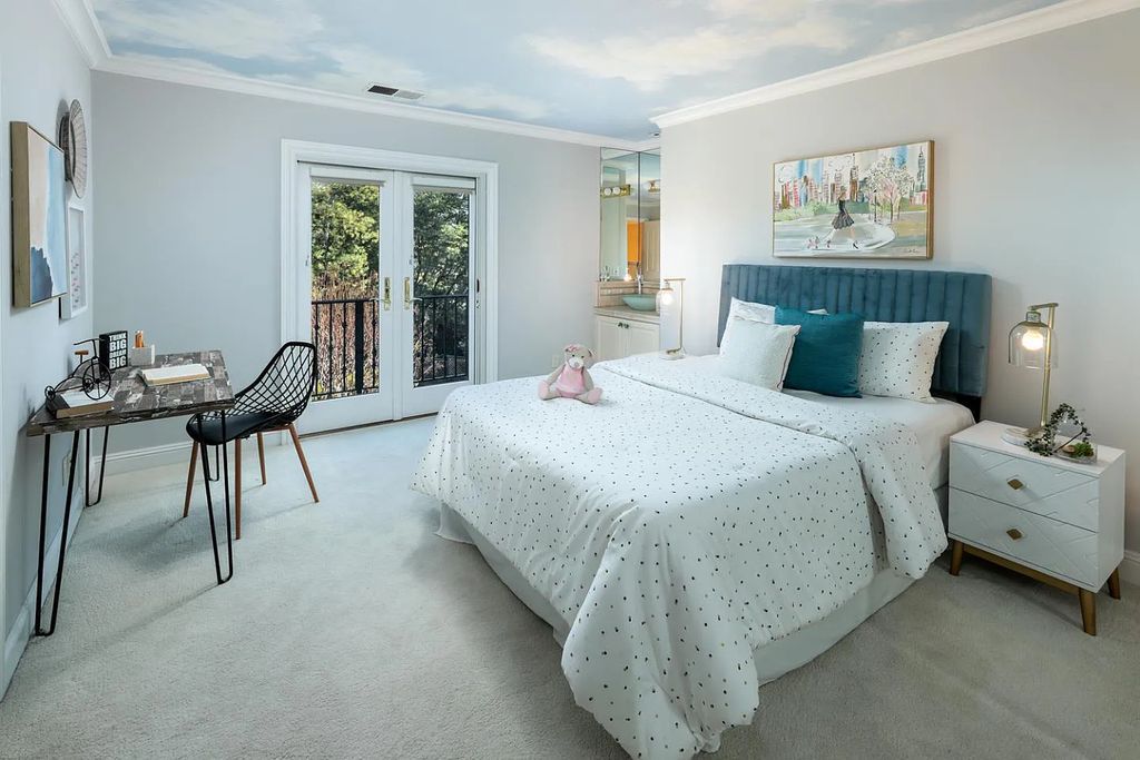 16050 Viewfield Road, Monte Sereno, California is an incredible property on 1.4 usable acres just a few short blocks to vibrant downtown Los Gatos boasting grand semi-circular staircase and vaulted ceilings, park-like back yard, 800 bottle wine cellar, and more.
