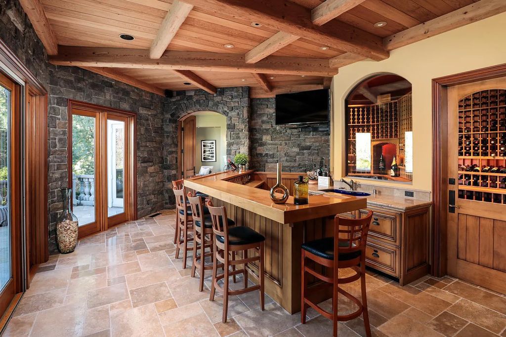 16050 Viewfield Road, Monte Sereno, California is an incredible property on 1.4 usable acres just a few short blocks to vibrant downtown Los Gatos boasting grand semi-circular staircase and vaulted ceilings, park-like back yard, 800 bottle wine cellar, and more.