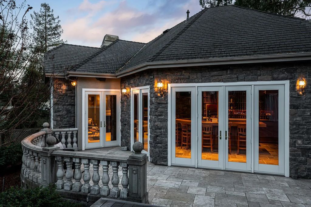 16050 Viewfield Road, Monte Sereno, California is an incredible property on 1.4 usable acres just a few short blocks to vibrant downtown Los Gatos boasting grand semi-circular staircase and vaulted ceilings, park-like back yard, 800 bottle wine cellar, and more.