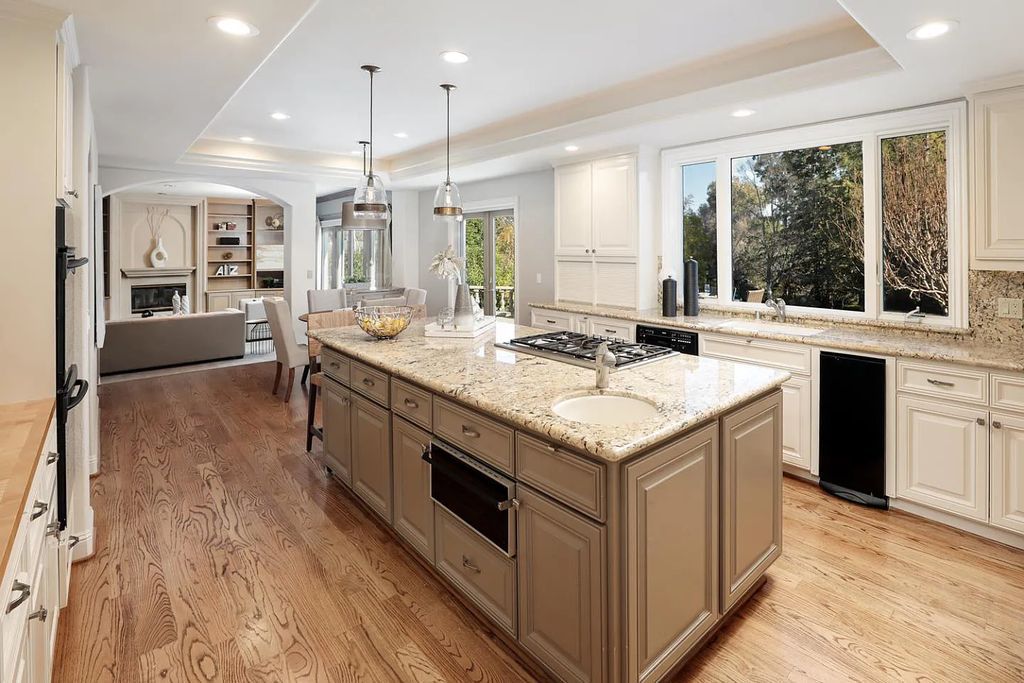 16050 Viewfield Road, Monte Sereno, California is an incredible property on 1.4 usable acres just a few short blocks to vibrant downtown Los Gatos boasting grand semi-circular staircase and vaulted ceilings, park-like back yard, 800 bottle wine cellar, and more.