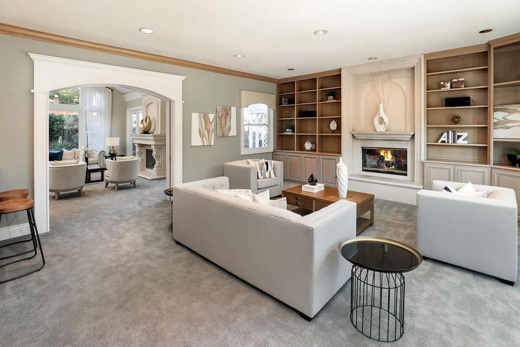 16050 Viewfield Road, Monte Sereno, California is an incredible property on 1.4 usable acres just a few short blocks to vibrant downtown Los Gatos boasting grand semi-circular staircase and vaulted ceilings, park-like back yard, 800 bottle wine cellar, and more.