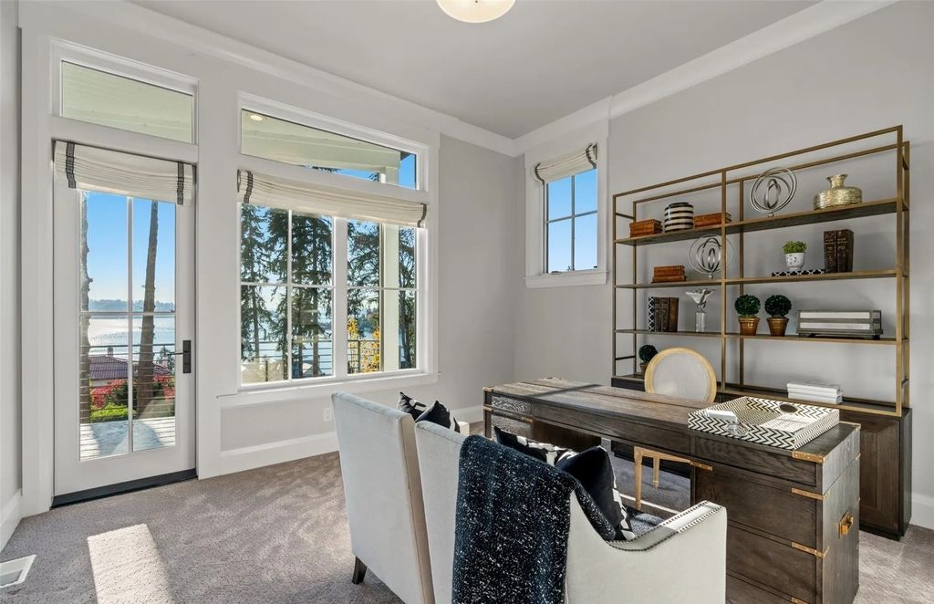 The Home in Bellevue was custom built in 2021 with high-end finishes and modern amenities, now available for sale. This home located at 9563 NE 1st Street, Bellevue, Washington