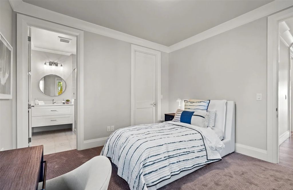 The Home in Bellevue was custom built in 2021 with high-end finishes and modern amenities, now available for sale. This home located at 9563 NE 1st Street, Bellevue, Washington